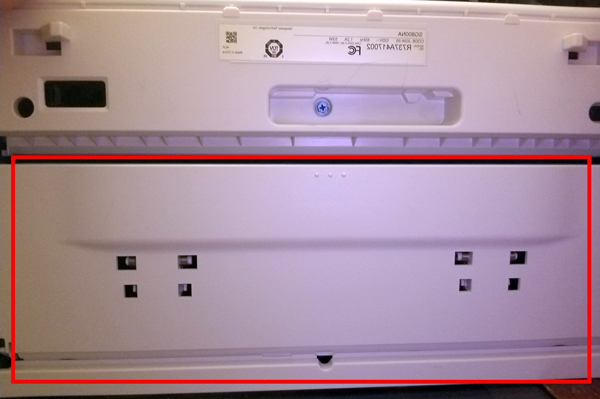 Open Back Panel of SG400 SG800 Printer